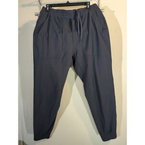 Lululemon Size L‎ Black Pants Size L soft Ribbed Ankles Drawstring